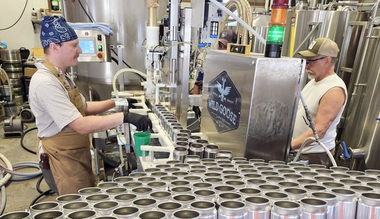 Canning a Challenge beer